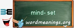 WordMeaning blackboard for mind-set